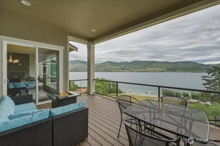 Deck overlooking Lake Chelan