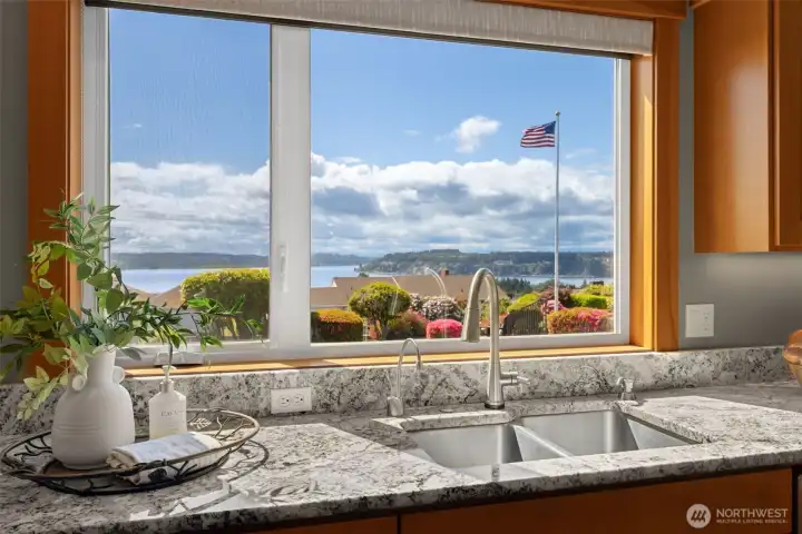 Stunning views through kitchen