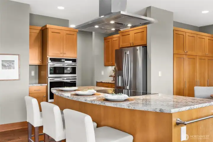 Jenn-Air Induction 5 burner range with Zephyr vent hood