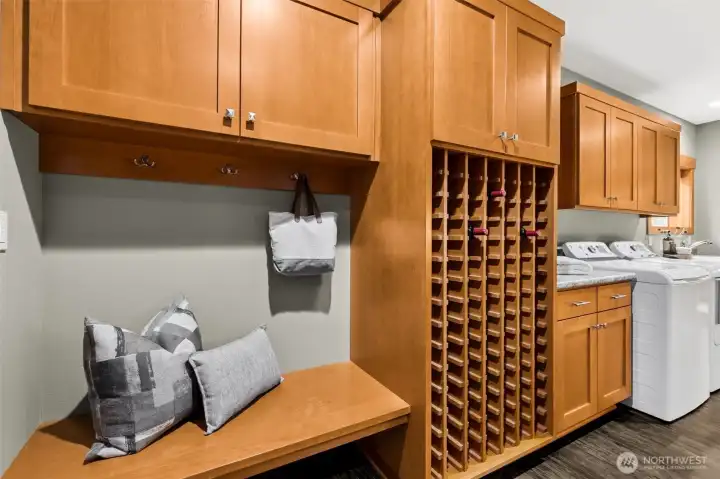 Smart space includes storage for 135 bottles of wine