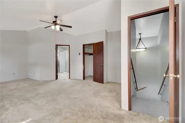 Master upstairs bedroom.