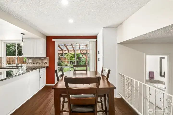 Comfortable family dining area.