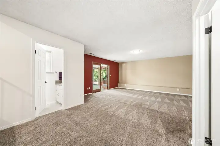 Family room and 1/2 bath