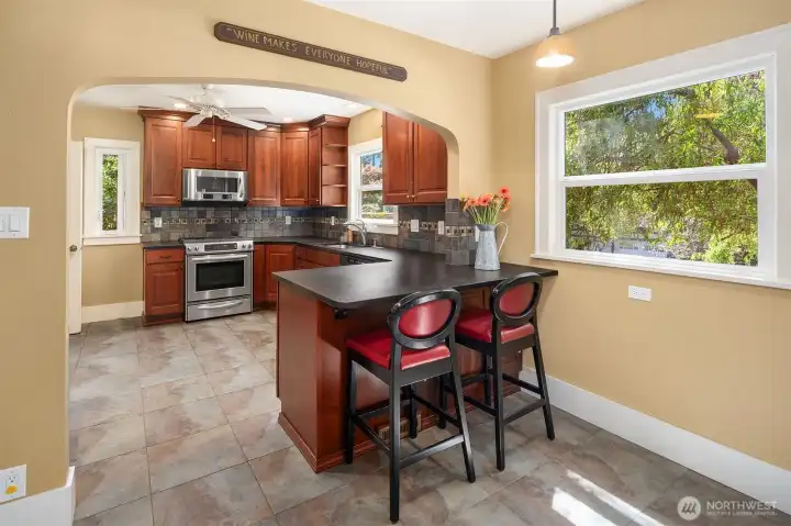 main kitchen with eating space main kitchen with eating space