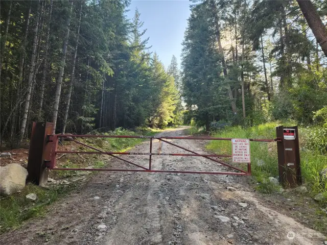 Gate on Gold Hill Rd.