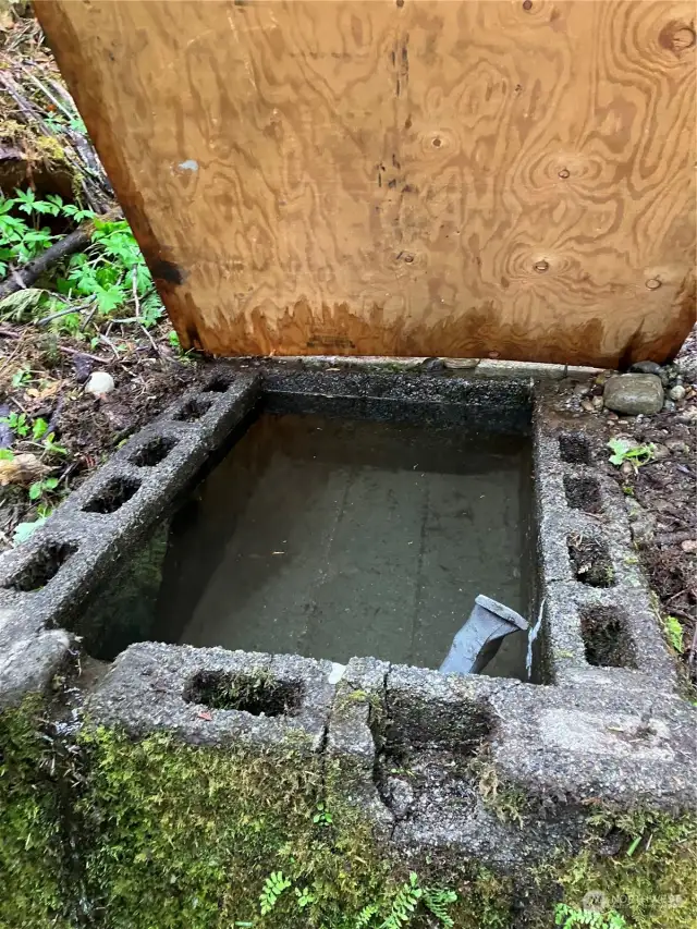 water system located on neighboring property with easement
