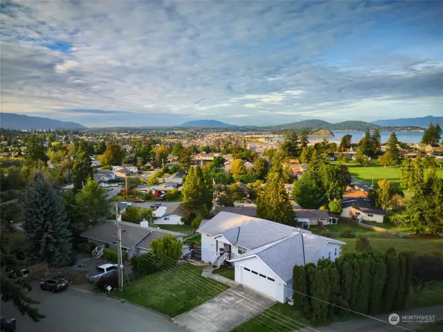 Beautiful territorial views of Fidalgo Bay and Mt Baker!