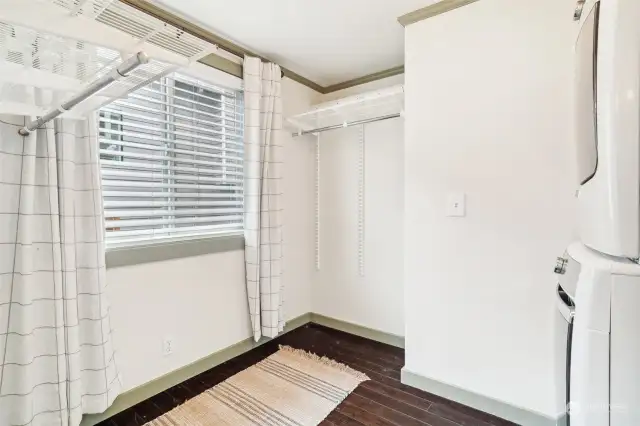 Spacious walk-in closet!