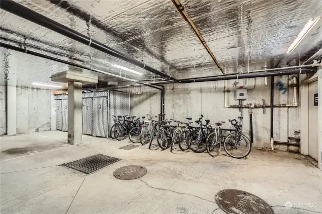 Bike Storage in secure garage