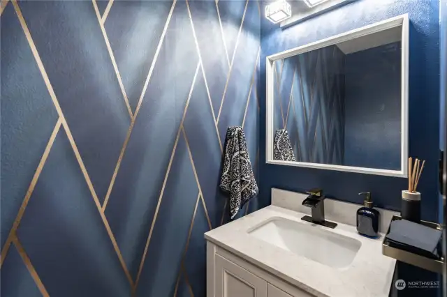 Designer powder room