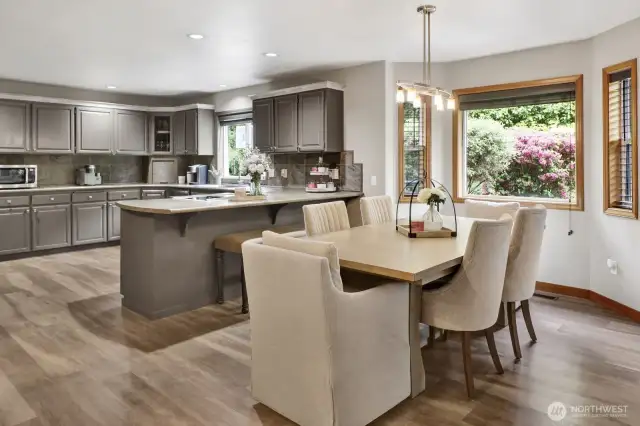 kitchen with dining area