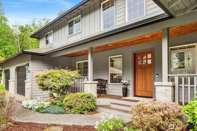 covered large entry deck