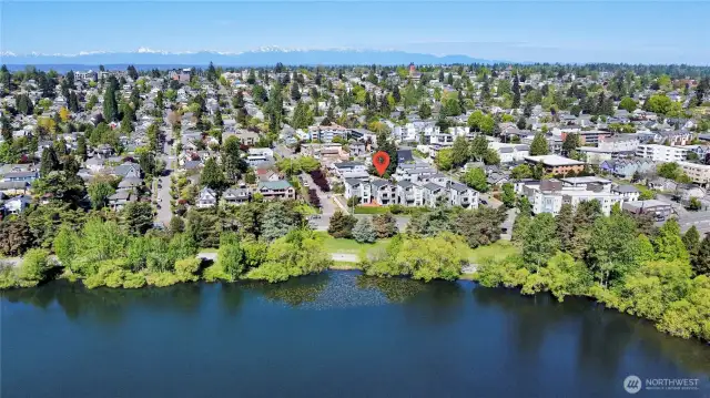 Steps to Green Lake!