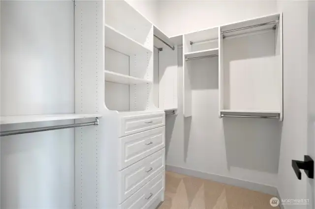 Walk-in closet in Master suite