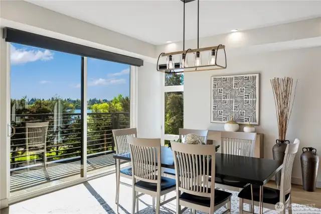 The home is beautifully flooded with natural sunlight, creating a warm and inviting atmosphere throughout.