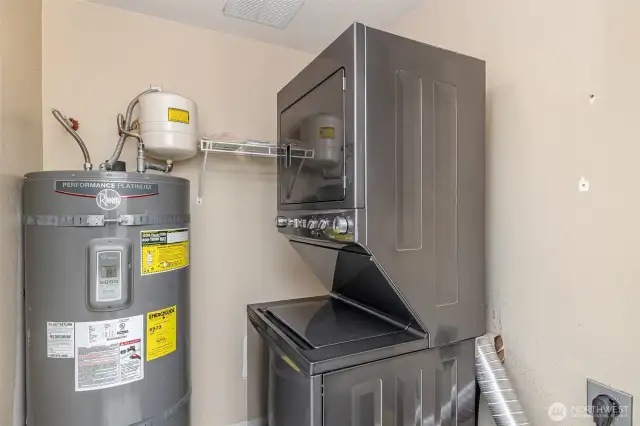 In-unit laundry room.