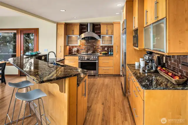 A chef's dream kitchen in which to whip up culinary creations!