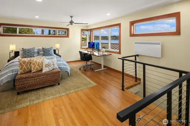 This new wing of the home features an ensuite guest suite.