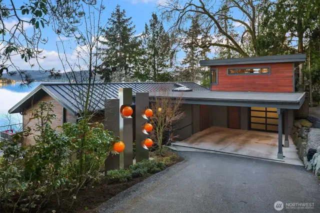 Stylish architectural and landscaping accents throughout.