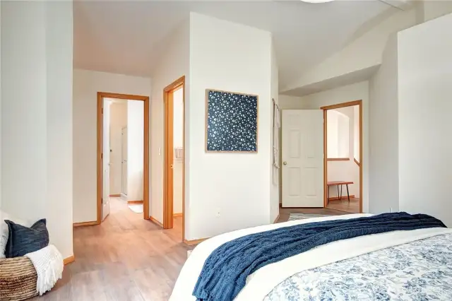 Lux ensuite bath, double closets...its pretty dreamy.