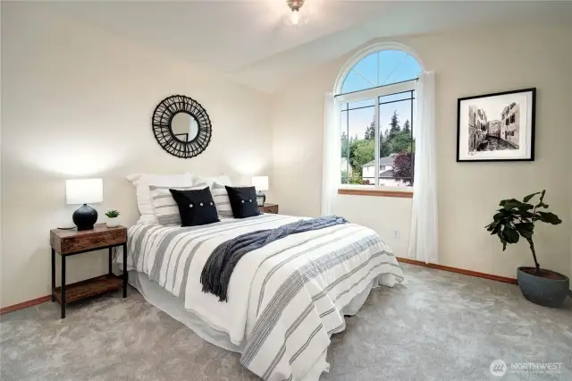 Just down the hall are the north-facing 2nd & 3rd bedrooms; all are good sized with closet storage .