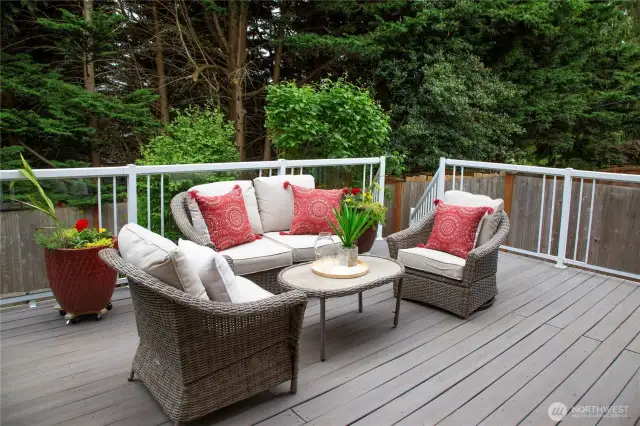 Extend your living and entertaining space to the private, sunny, fully fenced backyard