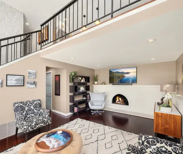 Each living space is designed for flow and comfort, with a neutral palette, updated fixtures, and sightlines to adjacent rooms—balancing openness with cozy, distinct zones for family activities and relaxation.
