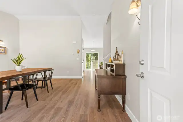 High ceiling greets you upon entering!