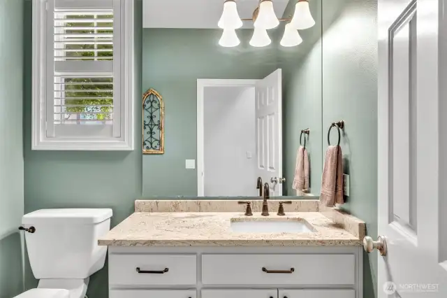 Fresh air in the large powder room.