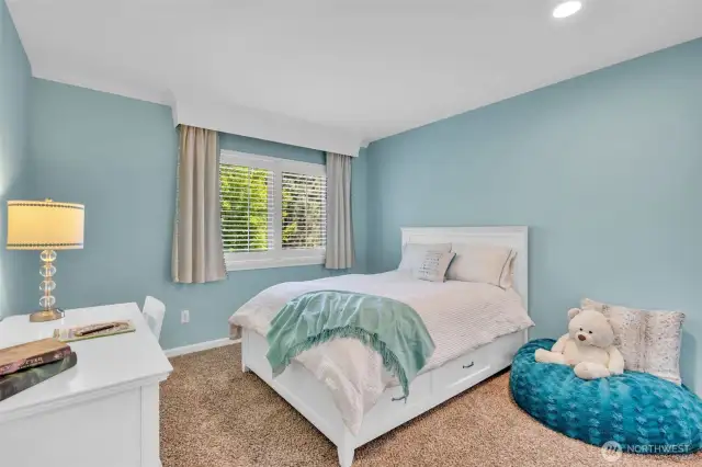 Bedroom 3 with walk-in closet.