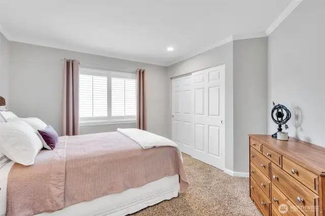 Bedroom 3 with walk-in closet.