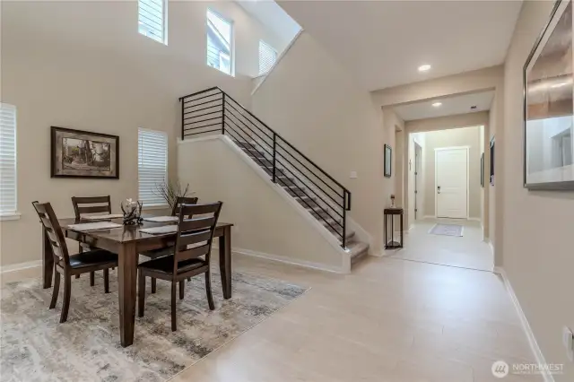 Looking back to the Entryway
