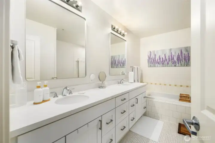 Fully remodeled primary bathroom