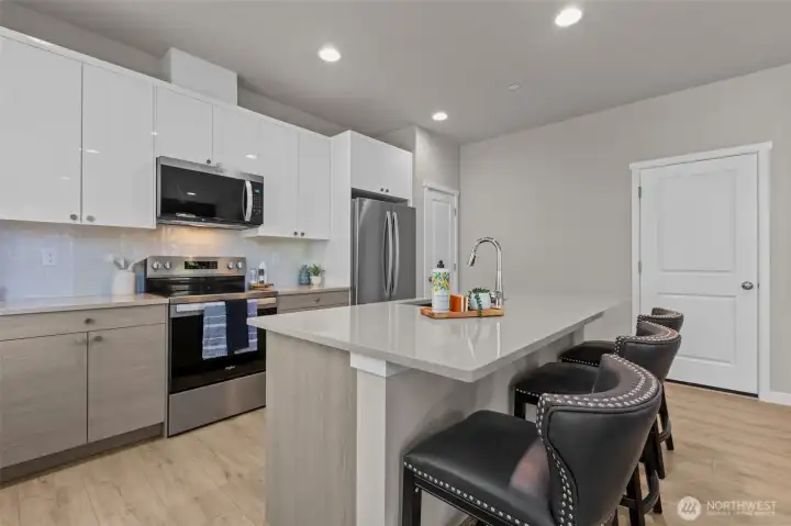 Model Home pictured. Images may vary. Refrigerator not included. In Model for visual aid only.