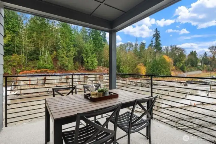 Covered Balcony off 2nd floor Great Room and Flex Room