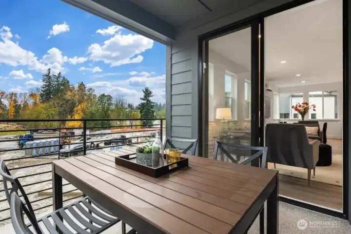 Covered Balcony off 2nd floor Great Room and Flex Room