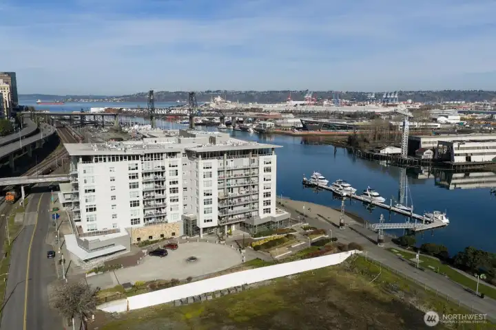 The Thea Foss trail + beach right out your front door!