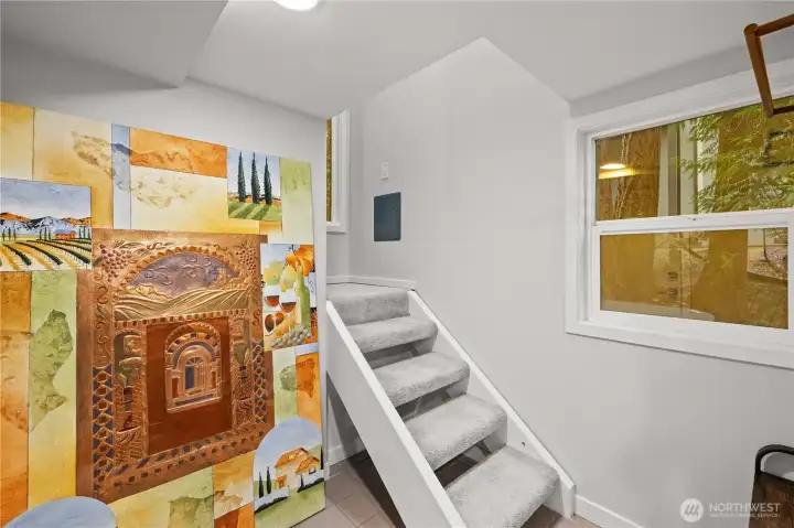 Stairs to Private Primary Suite