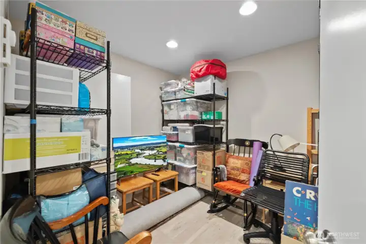 Additional storage room in basement