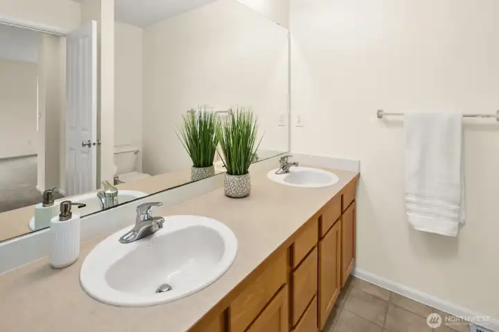 Double sinks in primary bath!