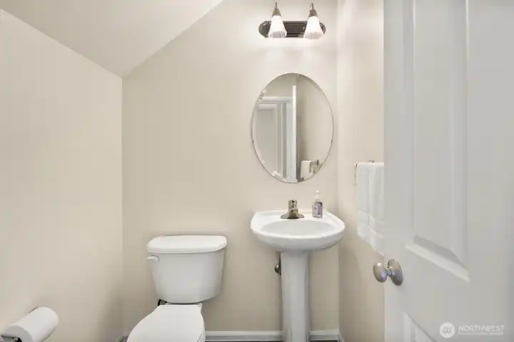 Main floor powder room.