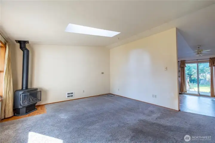 family room from the front door.