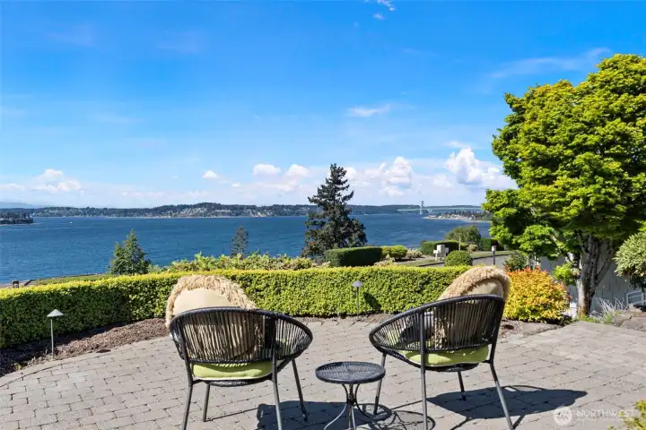 View patio off the dining room and kitchen