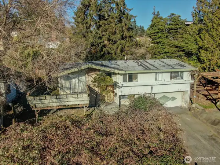 Existing house on property