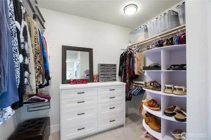 Spacious Primary closet