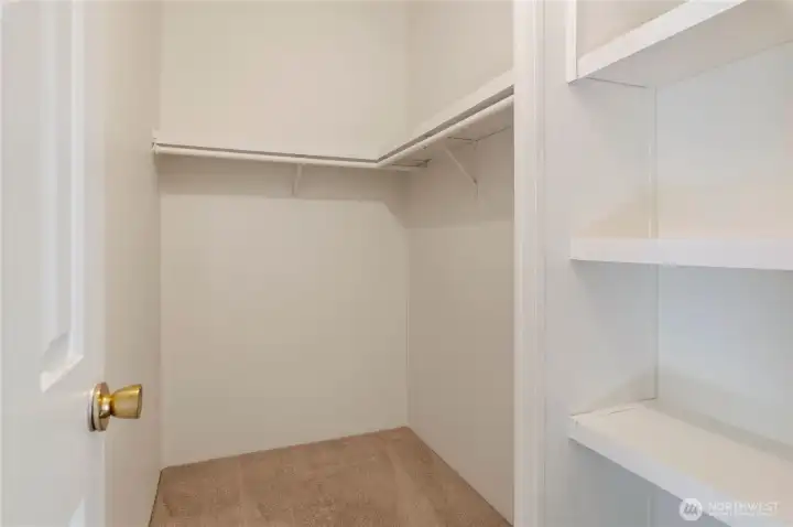 Primary walk in closet