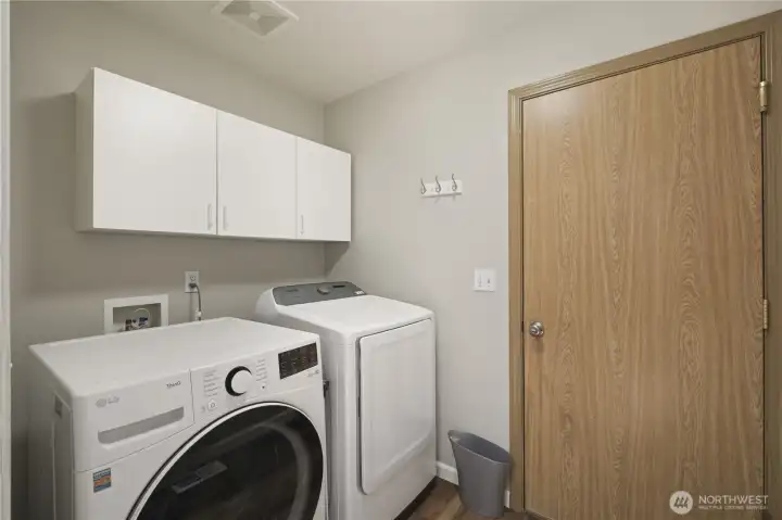 Laundry room, door goes to garage