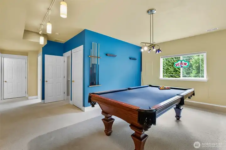 Rec-Room in basement Rec-Room in basement