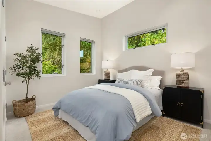 The upper east bedroom.