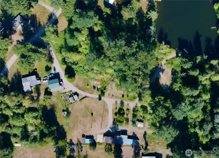 Directly above the property Directly above the property